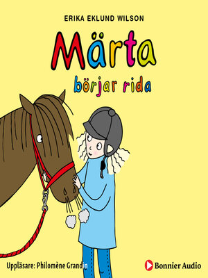 cover image of Märta börjar rida